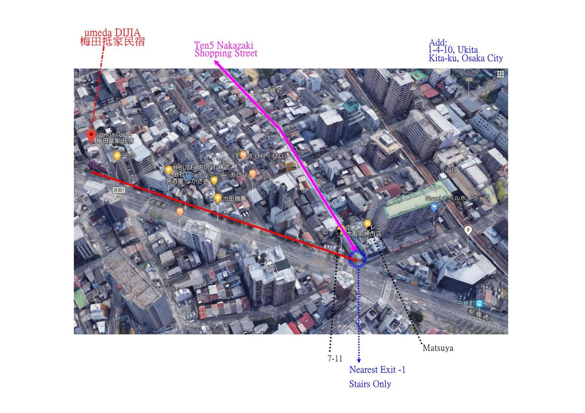 Apartemen 抵家umeda Dijia 梅田館 大阪民宿包棟 *